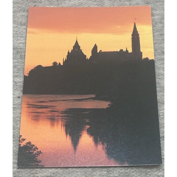Parliament Hill at Sunset Ottawa Scenery Parliament of Canada Postcard - Picture 1 of 8